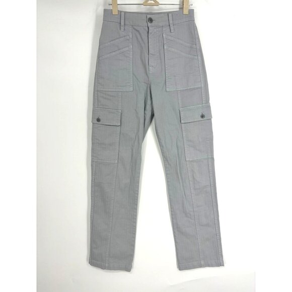 NWOT Madewell The Garment-Dyed '90s Straight Cargo Pant in Solstice Gray 23 - Picture 3 of 4